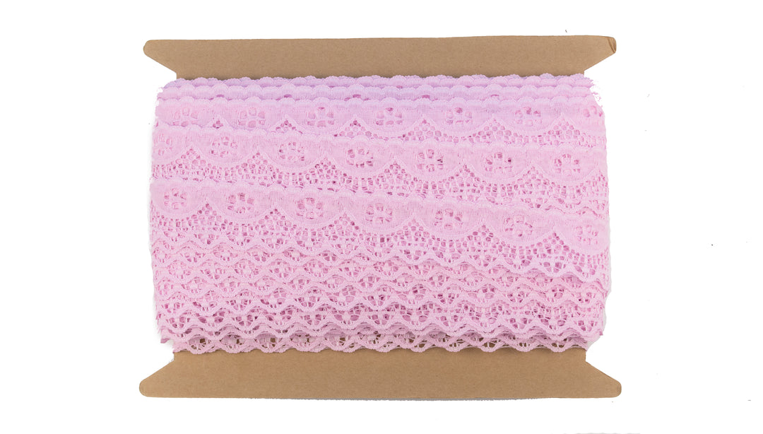 Nylon Lace Trim - 1 1/2 Inch Scalloped Edge (YDS)
