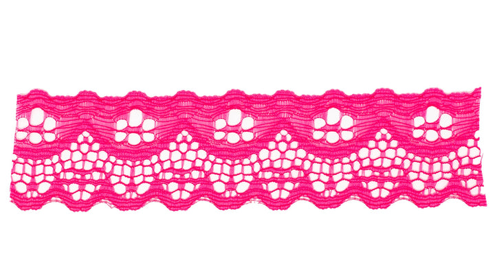 Nylon Lace Trim - 1 1/2 Inch Scalloped Edge (YDS)