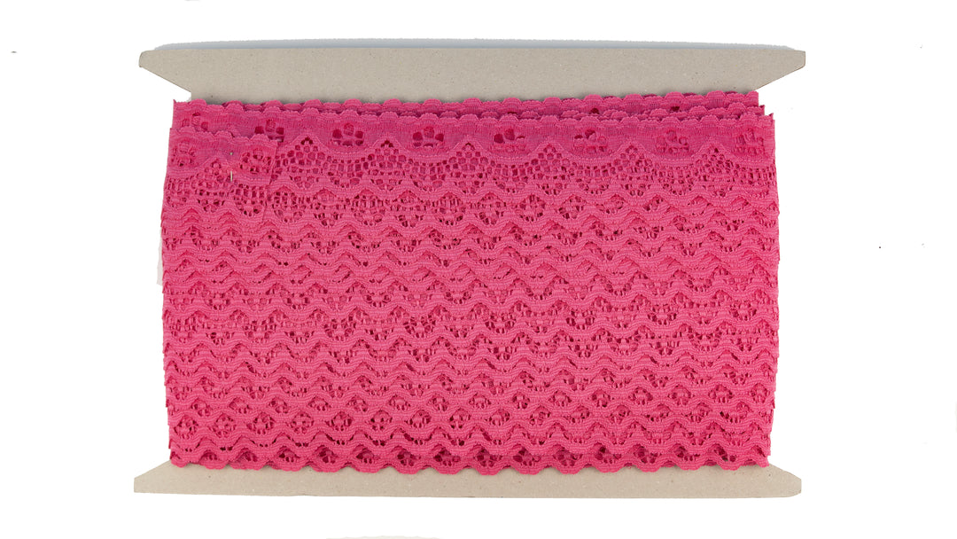 Nylon Lace Trim - 1 1/2 Inch Scalloped Edge (YDS)