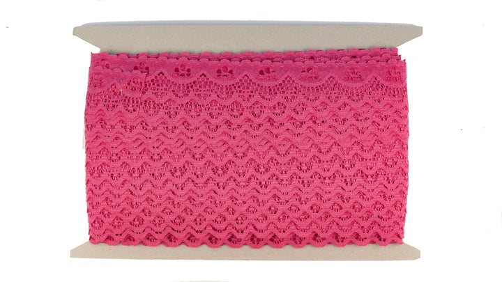 Nylon Lace Trim - 1 1/2 Inch Scalloped Edge (YDS)