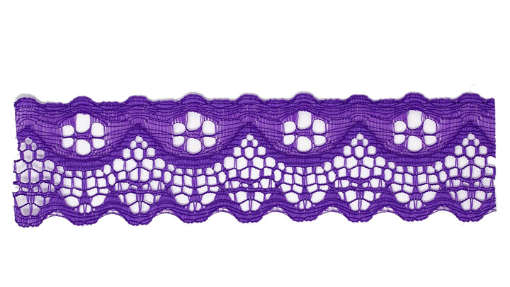 Nylon Lace Trim - 1 1/2 Inch Scalloped Edge (YDS)