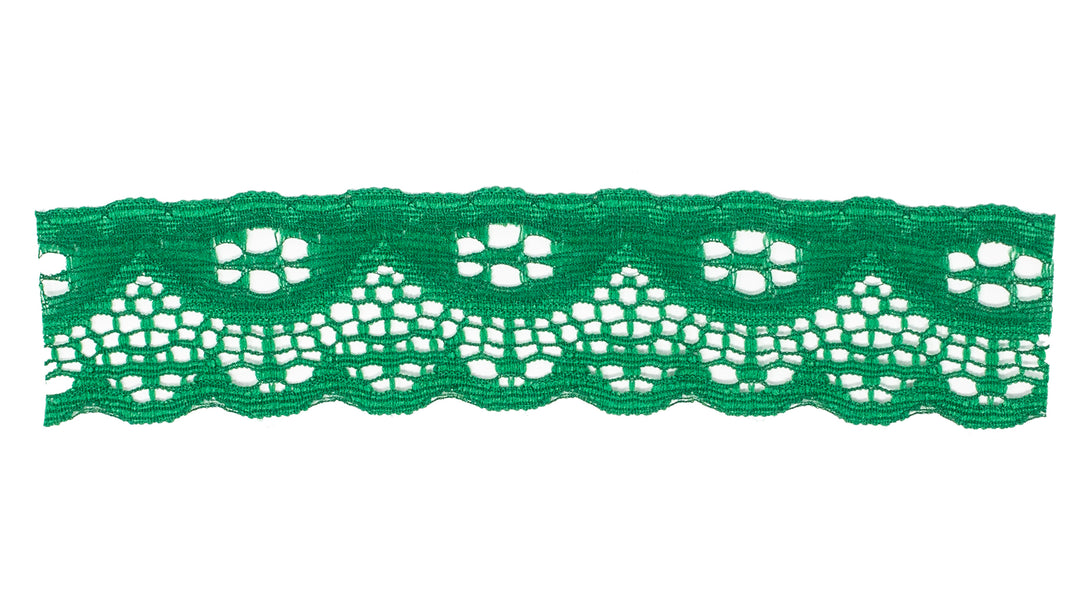 Nylon Lace Trim - 1 1/2 Inch Scalloped Edge (YDS)