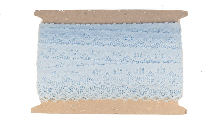 Soft Pastel Nylon Lace with Scalloped Edge - 1 5/8" Wide