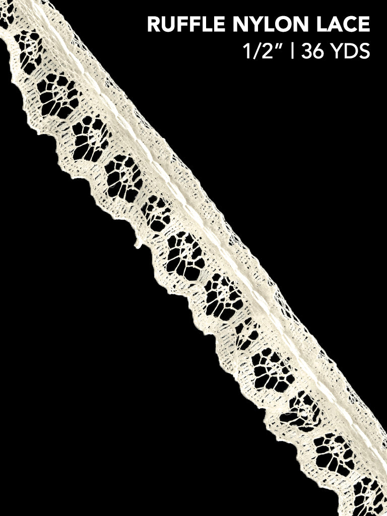 RUFFLE NYLON LACE (YDS)