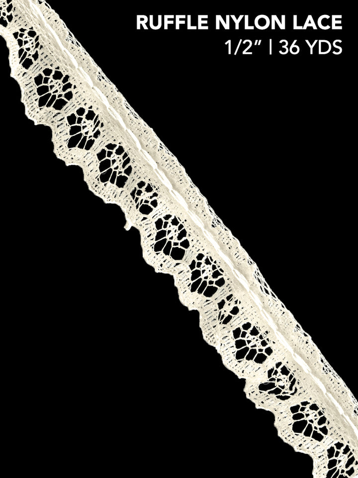 RUFFLE NYLON LACE (YDS)