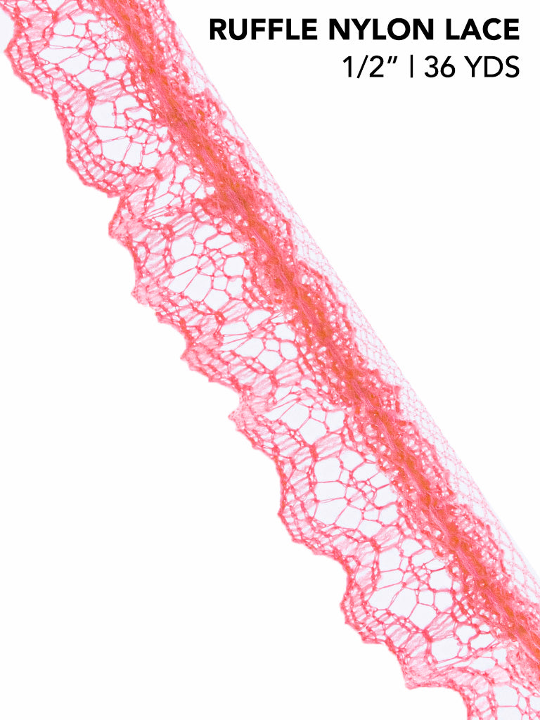 RUFFLE NYLON LACE (YDS)