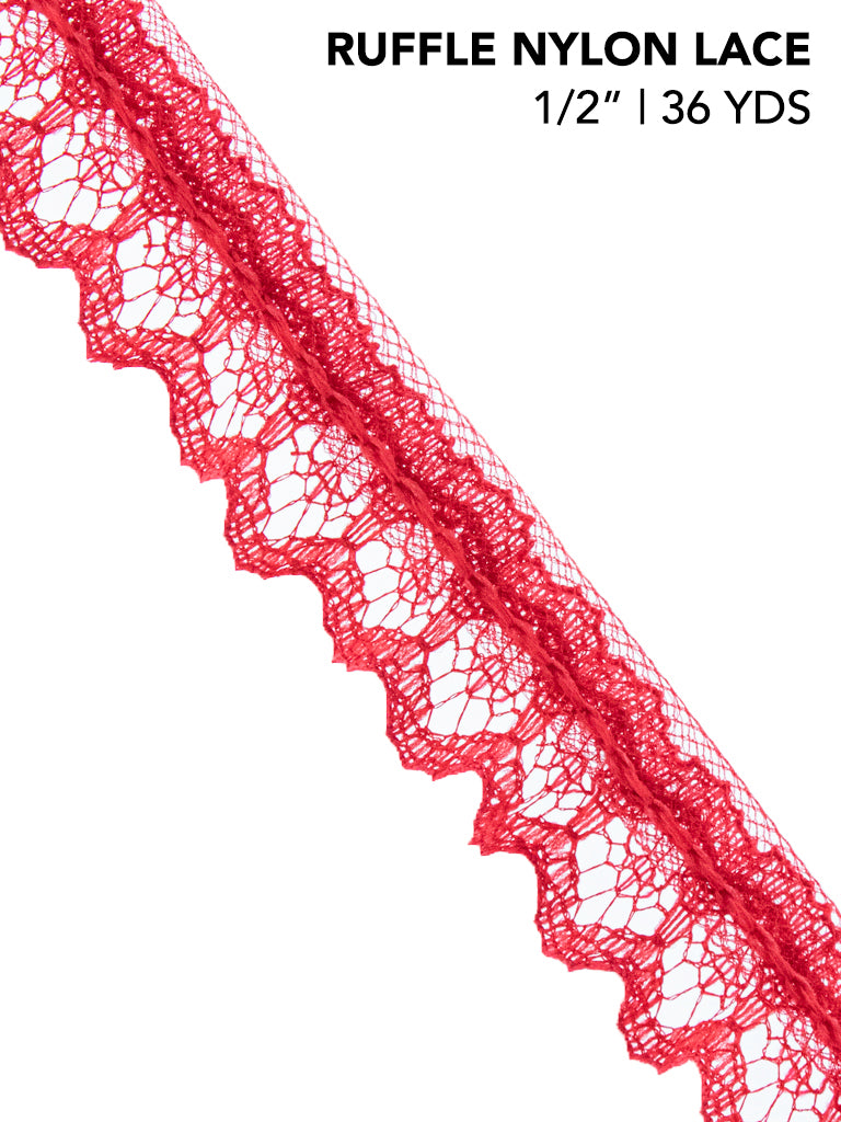 RUFFLE NYLON LACE (YDS)