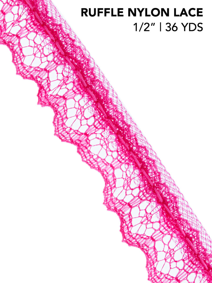 RUFFLE NYLON LACE (YDS)