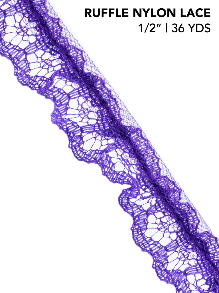 RUFFLE NYLON LACE (YDS)