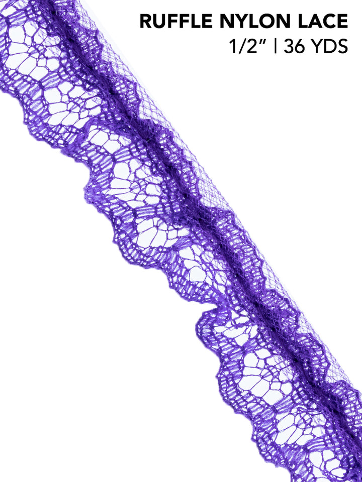 RUFFLE NYLON LACE (YDS)