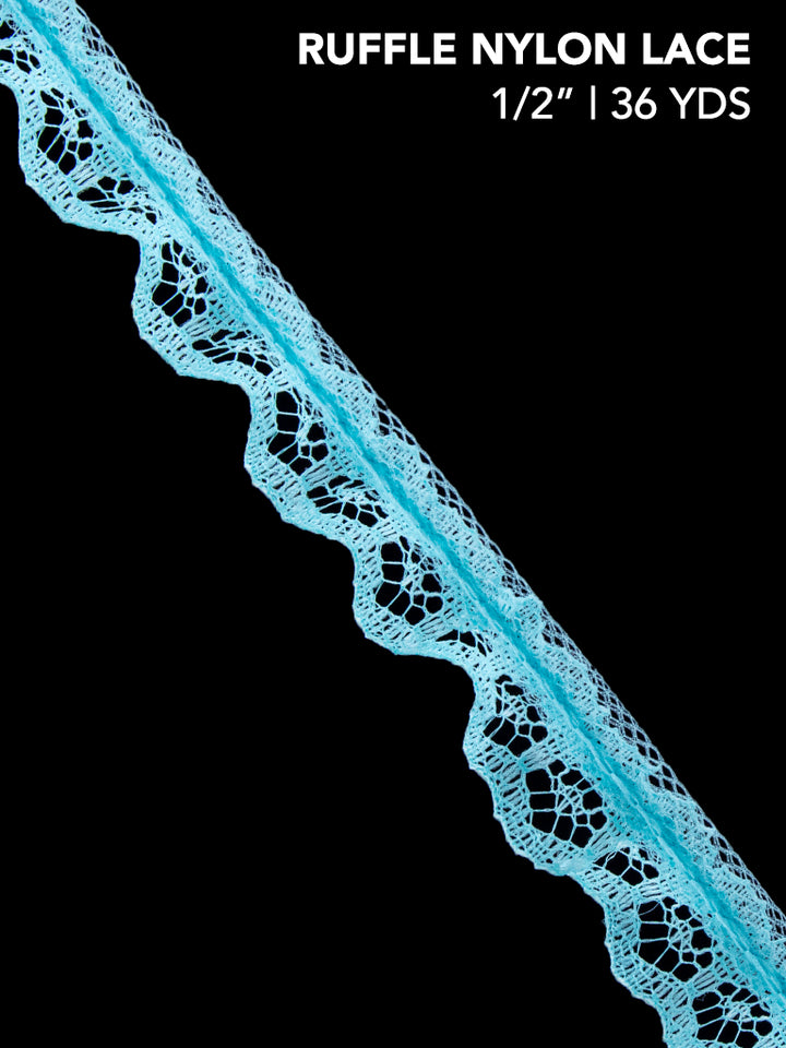 RUFFLE NYLON LACE (YDS)