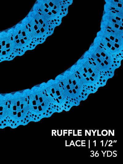 RUFFLE NYLON LACE (YDS)