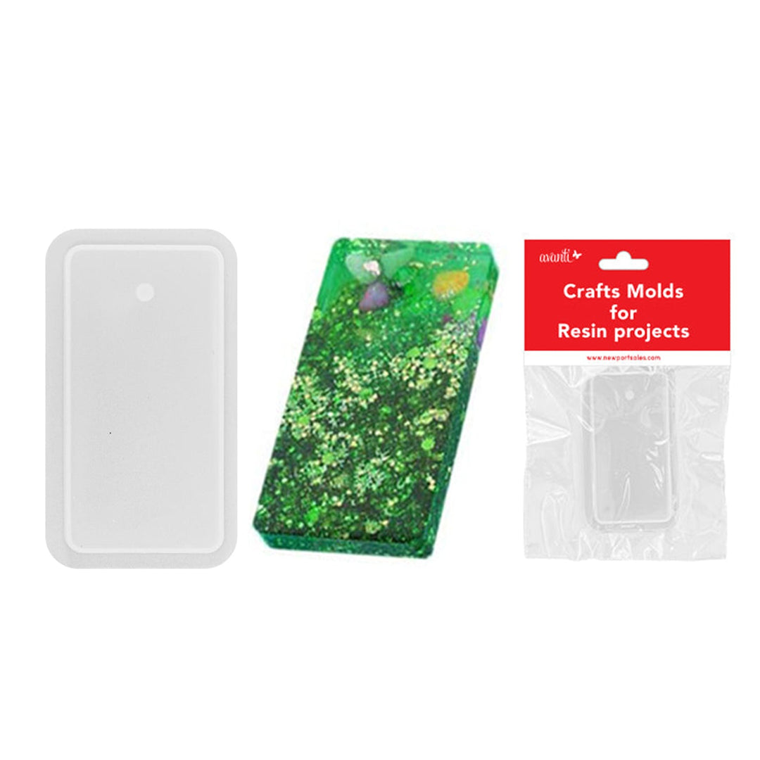 Avanti - Silicone Mold Craft, Rectangle Figure, Small Size, For Resin Project