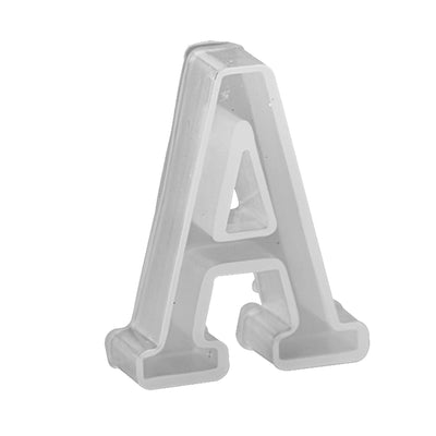 Avanti , Silicone Mold Craft , "A - Z" Alphabet Letter , Small Size 1.5" x 1" inch ,,   12-Pack