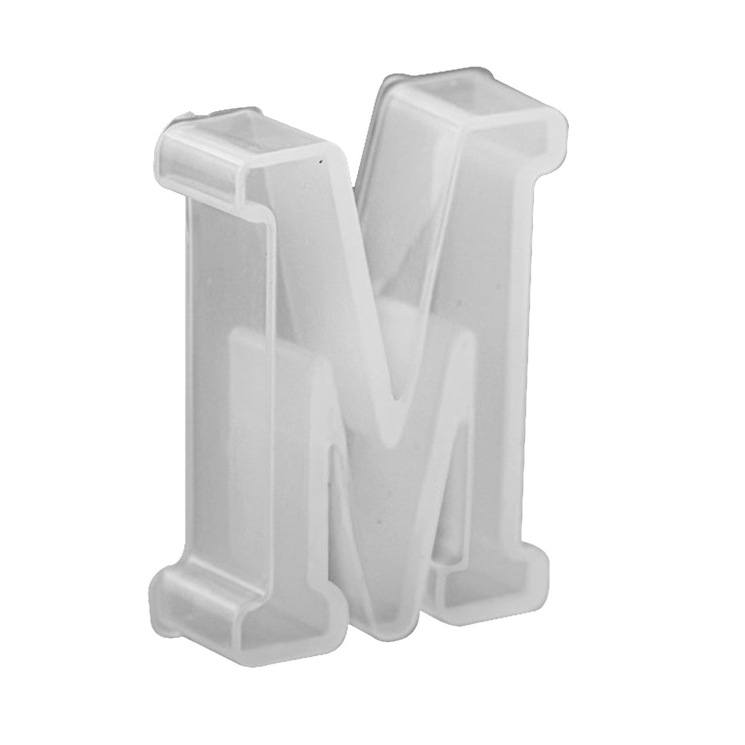 Avanti , Silicone Mold Craft , "A - Z" Alphabet Letter , Small Size 1.5" x 1" inch ,,   12-Pack