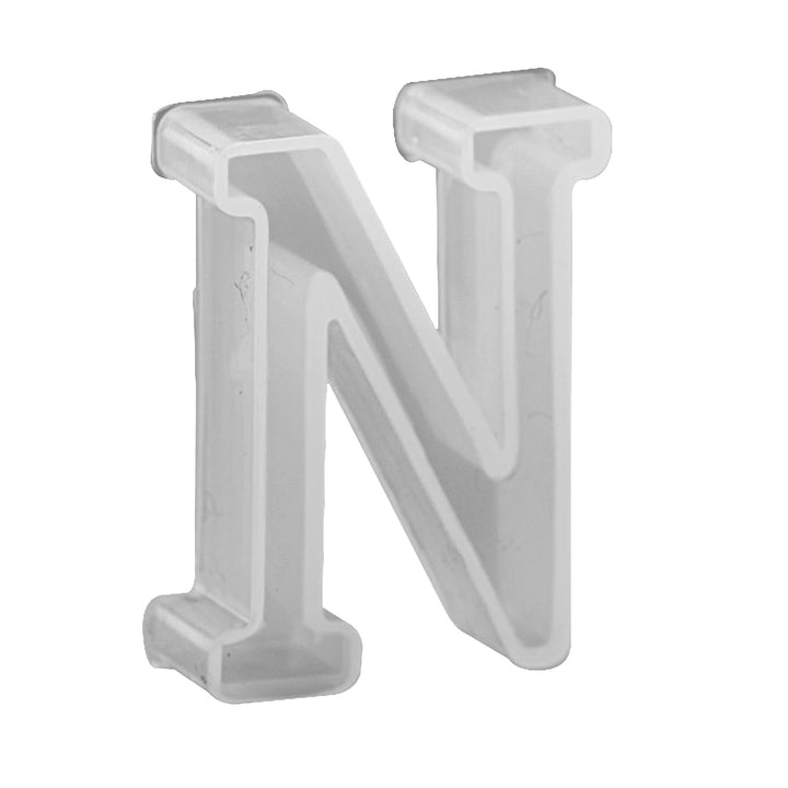 Avanti , Silicone Mold Craft , "A - Z" Alphabet Letter , Small Size 1.5" x 1" inch ,,   12-Pack