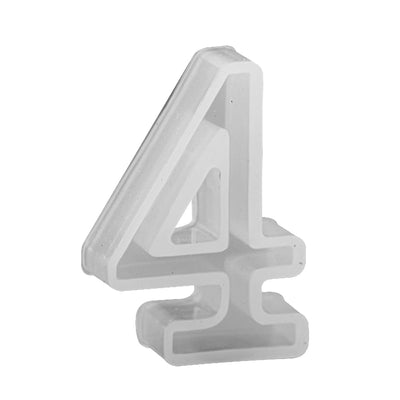 Avanti , Silicone Mold Craft , 0 - 9 Numbers , Small Size 1.5" x 1" inch  , For Resi,   12-Pack