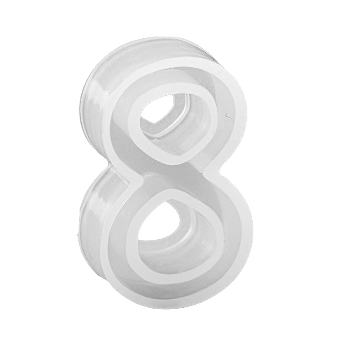 Avanti , Silicone Mold Craft , 0 - 9 Numbers , Small Size 1.5" x 1" inch  , For Resi,   12-Pack