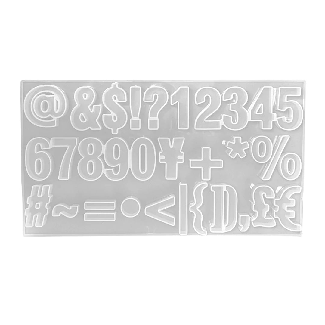 Avanti , Silicone Mold Craft , Numbers & Symbols , For Resin Project , 1 Piece