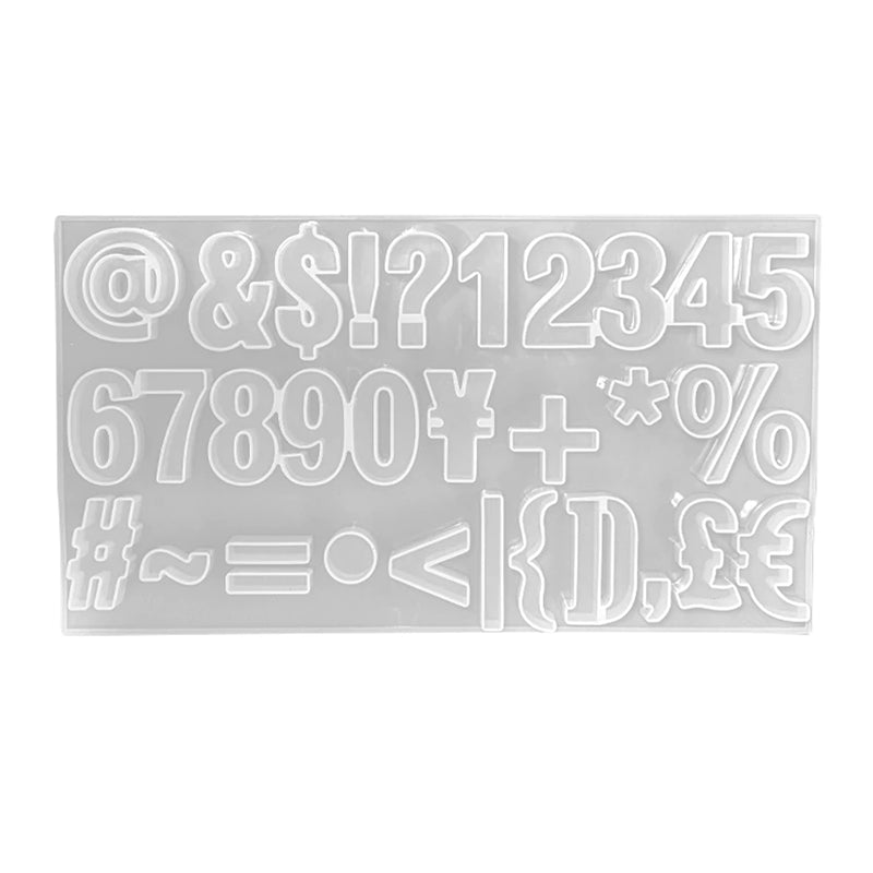 Avanti , Silicone Mold Craft , Numbers & Symbols , For Resin Project , 1 Piece