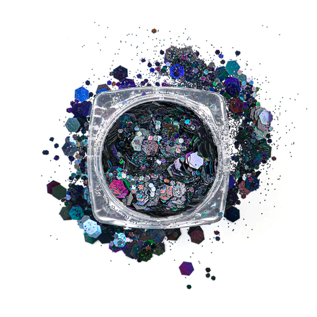 Avanti, Mixed Hexagon Glitter, For Resin Craft Project, Body & Nail Decor, 12-Pack