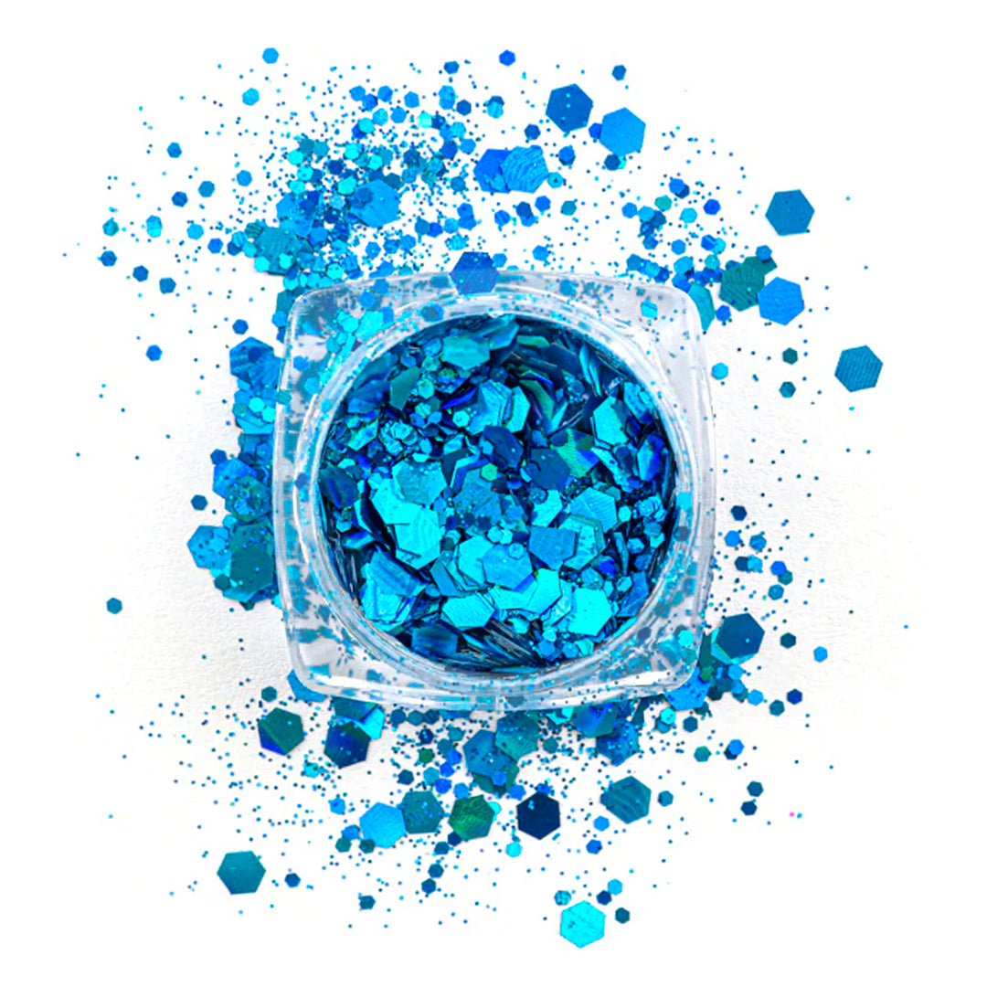 Avanti, Mixed Hexagon Glitter, For Resin Craft Project, Body & Nail Decor, 12-Pack