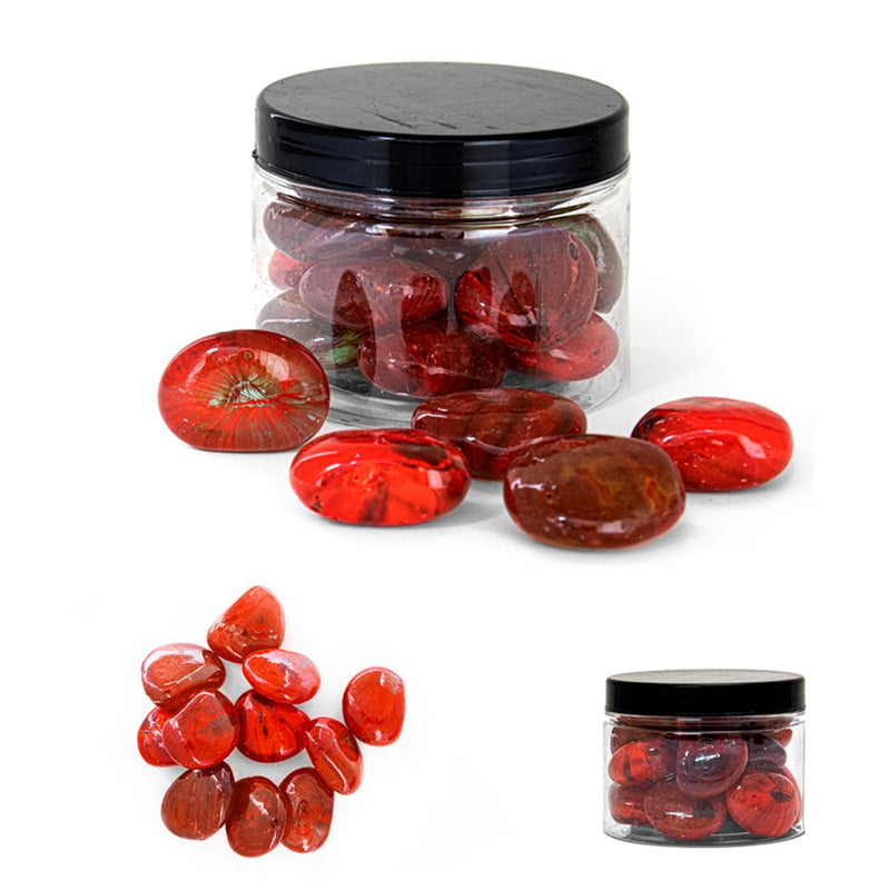 Decorative Stones, Polished Pebbles, Color Variety, 450g, 12pcs