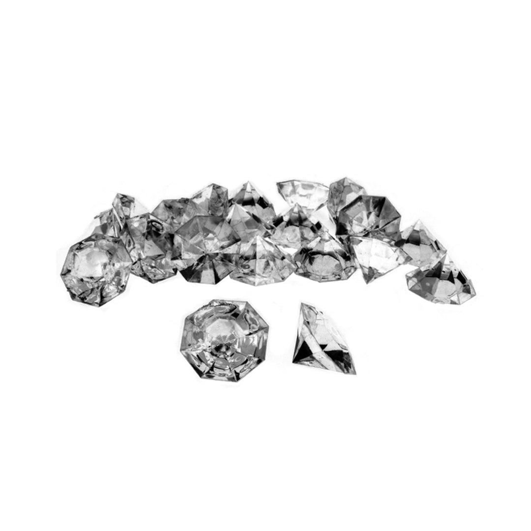 Clear Acrylic Stone, Ice Rocks, Crystals or Gems for Arts Crafts Decoration, 20 pieces,   12-Pack