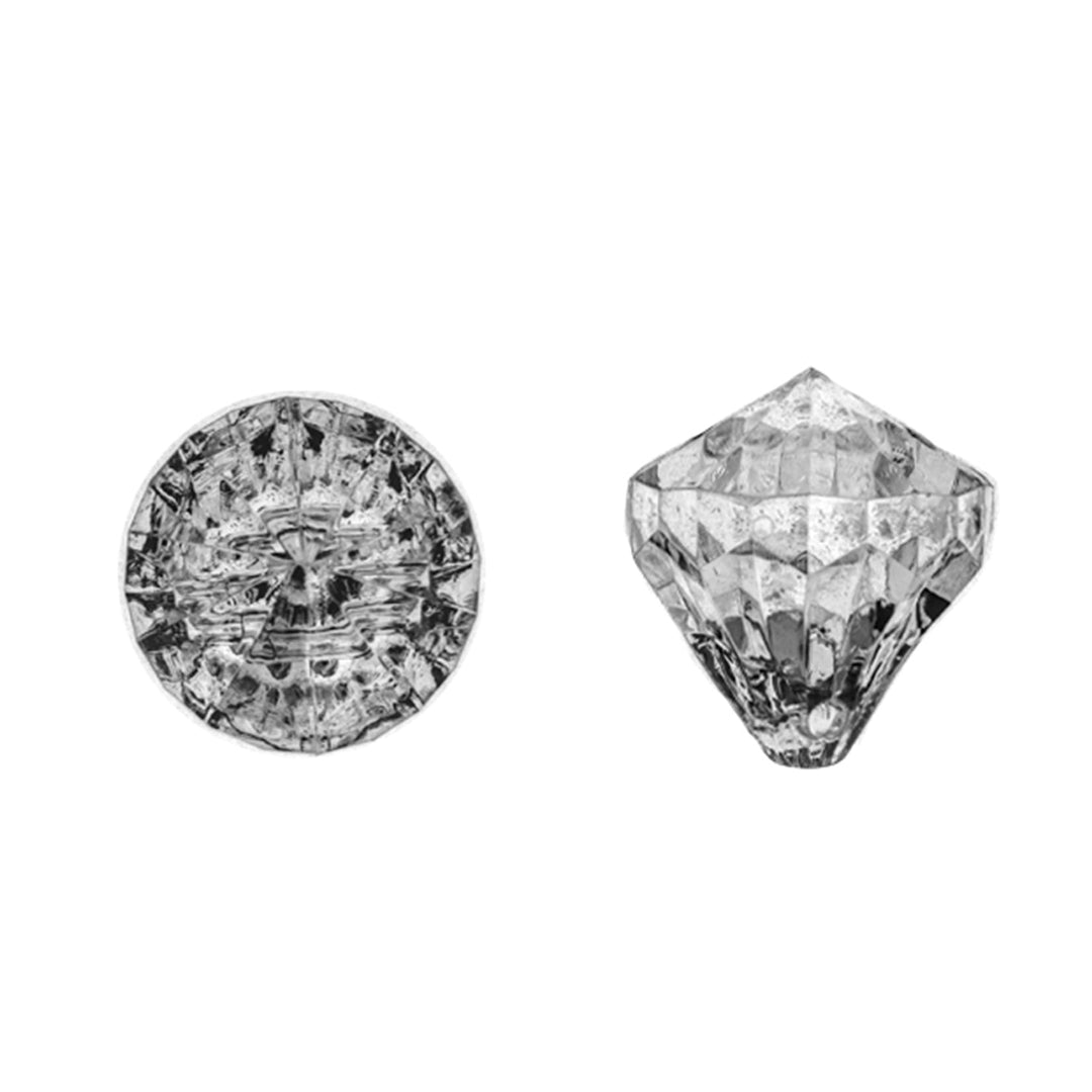 Clear Acrylic Stone, Ice Rocks, Crystals or Gems, 1.3 cm for Arts Crafts Decoration, 130 Pieces