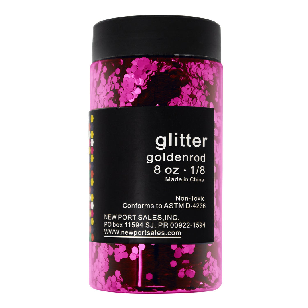 Glitter Acrylic, Craft Twinkle, 8 Fl. Oz., 226 g, 1/8 Size, Variety Colors, 6-Pack