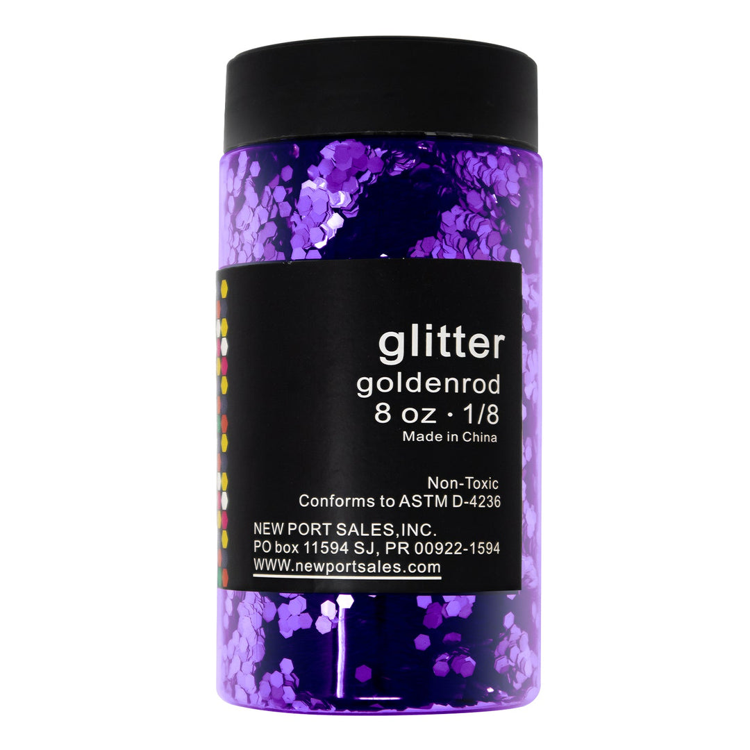 Glitter Acrylic, Craft Twinkle, 8 Fl. Oz., 226 g, 1/8 Size, Variety Colors, 6-Pack