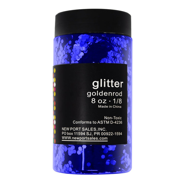 Glitter Acrylic, Craft Twinkle, 8 Fl. Oz., 226 g, 1/8 Size, Variety Colors, 6-Pack