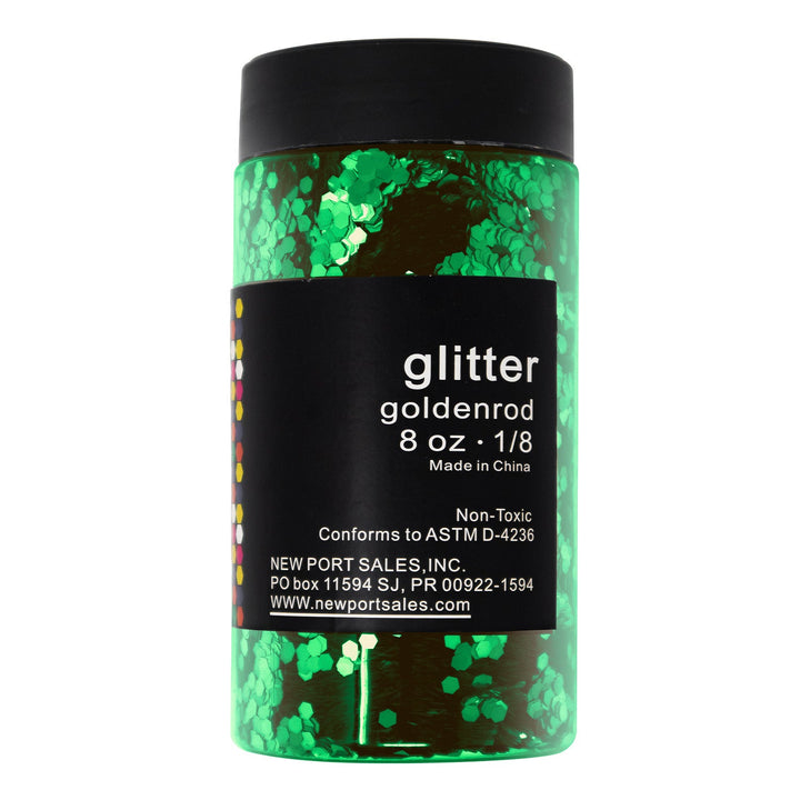 Glitter Acrylic, Craft Twinkle, 8 Fl. Oz., 226 g, 1/8 Size, Variety Colors, 6-Pack