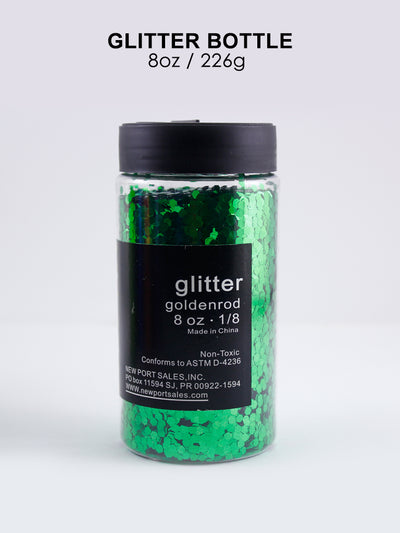 Glitter Acrylic, Craft Twinkle, 8 Fl. Oz., 226 g, 1/8 Size, Variety Colors, 6-Pack
