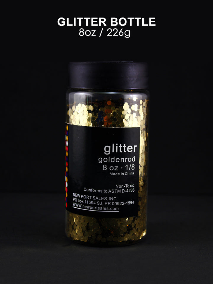 Glitter Acrylic, Craft Twinkle, 8 Fl. Oz., 226 g, 1/8 Size, Variety Colors, 6-Pack