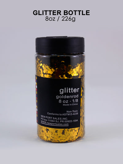 Glitter Acrylic, Craft Twinkle, 8 Fl. Oz., 226 g, 1/8 Size, Variety Colors, 6-Pack