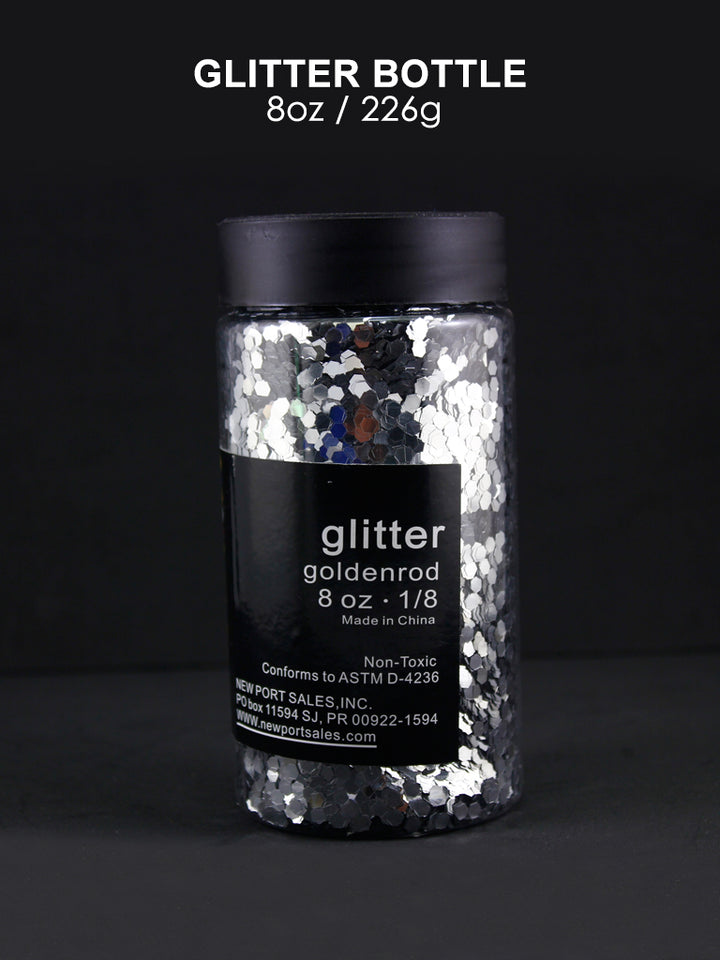 Glitter Acrylic, Craft Twinkle, 8 Fl. Oz., 226 g, 1/8 Size, Variety Colors, 6-Pack