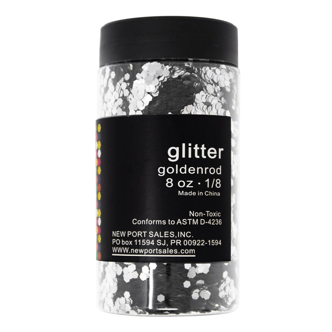 Glitter Acrylic, Craft Twinkle, 8 Fl. Oz., 226 g, 1/8 Size, Variety Colors, 6-Pack