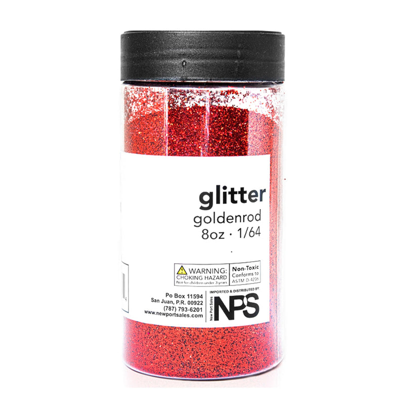 Glitter Acrylic, Craft Twinkle, 8 Fl. Oz. 1/64 Size, Variety Colors, 6-Pack