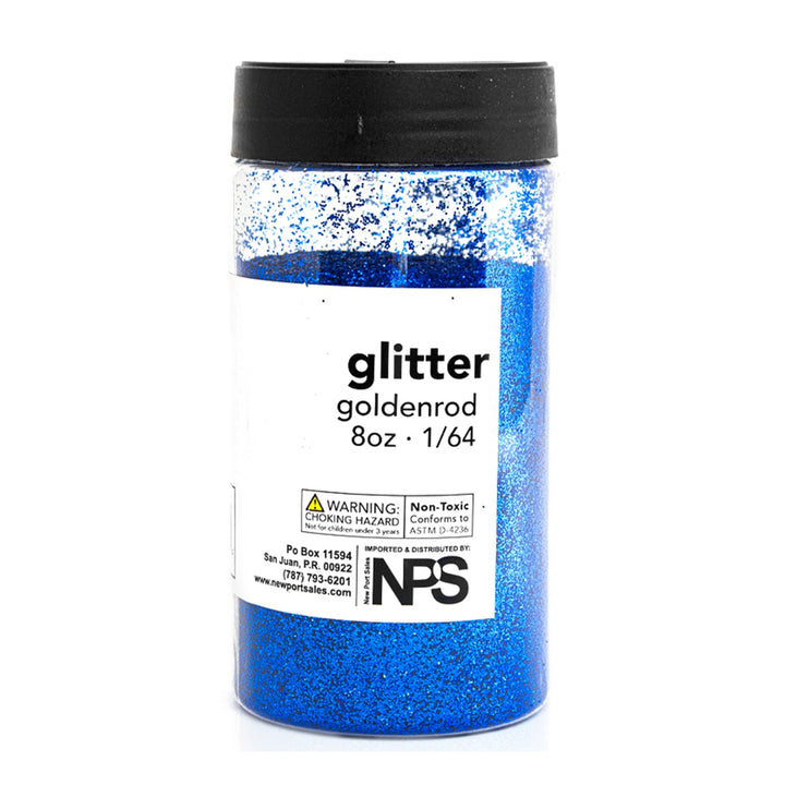 Glitter Acrylic, Craft Twinkle, 8 Fl. Oz. 1/64 Size, Variety Colors, 6-Pack