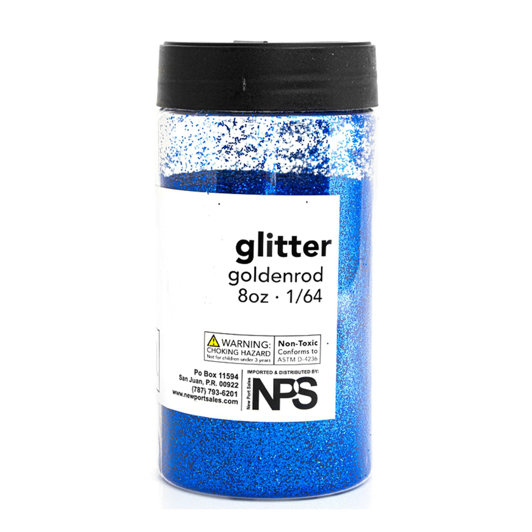 Glitter Acrylic, Craft Twinkle, 8 Fl. Oz. 1/64 Size, Variety Colors, 6-Pack