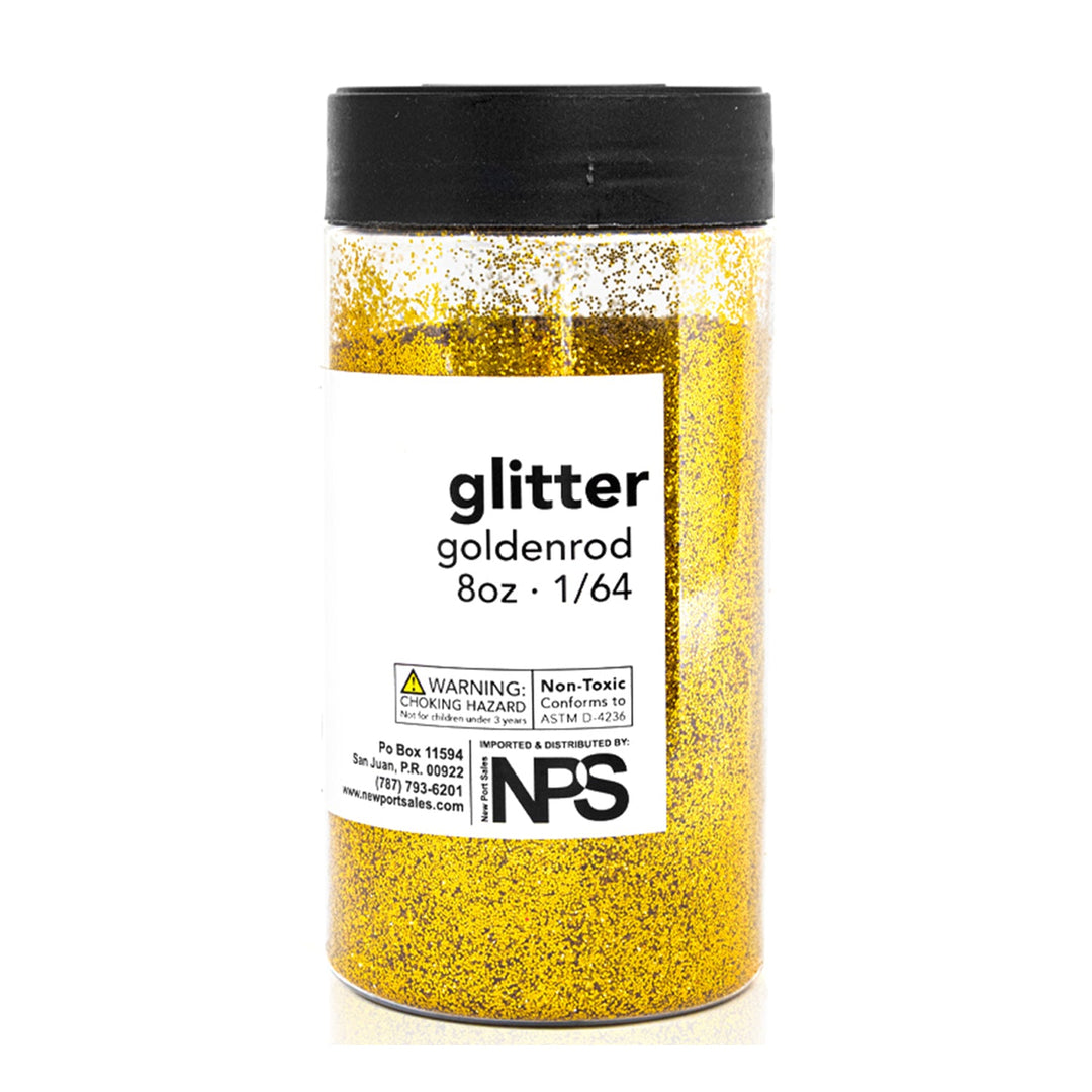 Glitter Acrylic, Craft Twinkle, 8 Fl. Oz. 1/64 Size, Variety Colors, 6-Pack