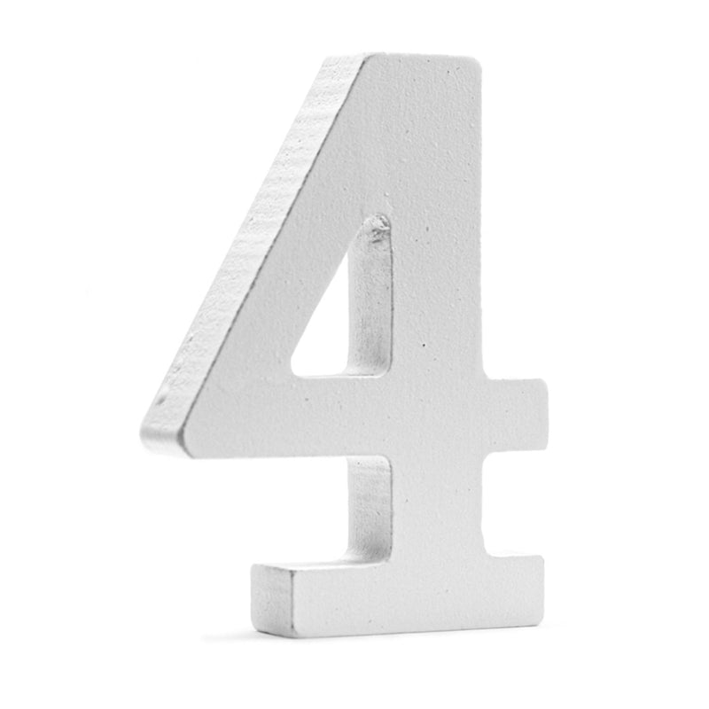 Wooden Numbers for DIY Crafts, Home Wall Decor, 4.5 inches, 1 Piece,   12-Pack