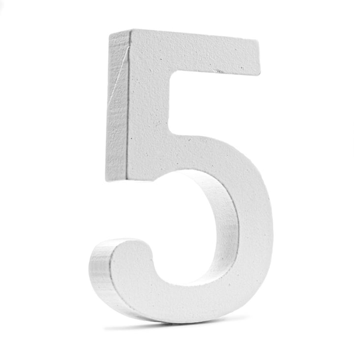 PVC Numbers for DIY Crafts, Home Wall Decor, 4.5 inches, 1 Piece