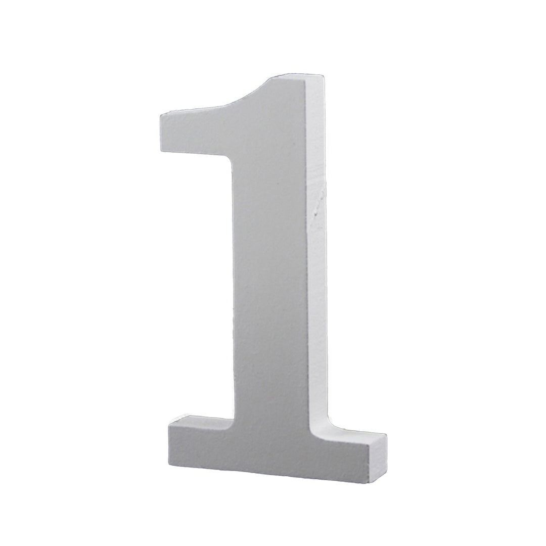 Small Wooden Numbers for DIY Crafts, Home Wall Decor, 3.5 inches, 1 Piece