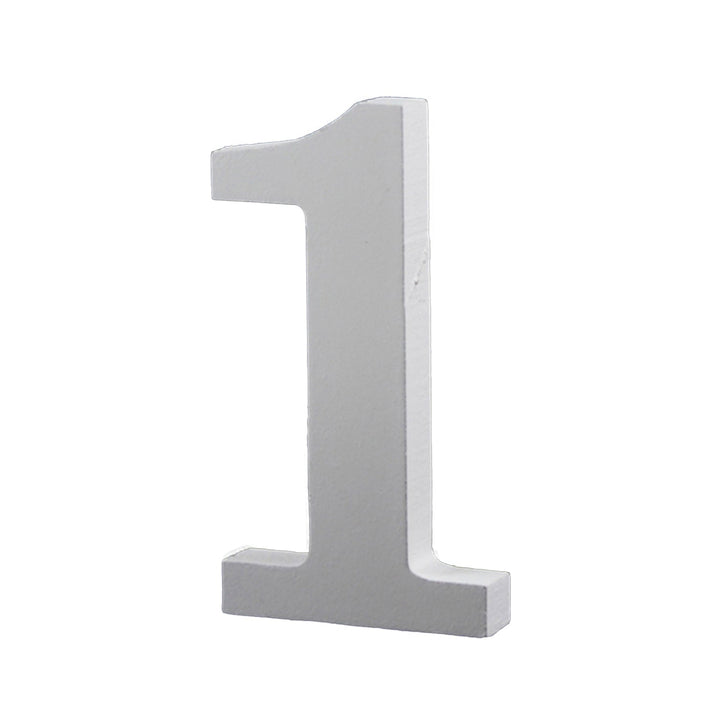 Small Wooden Numbers for DIY Crafts, Home Wall Decor, 3.5 inches, 1 Piece