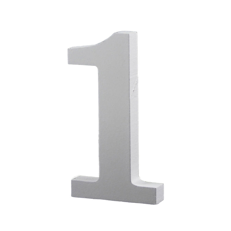 Small Wooden Numbers for DIY Crafts, Home Wall Decor, 3.5 inches, 1 Piece,   12-Pack