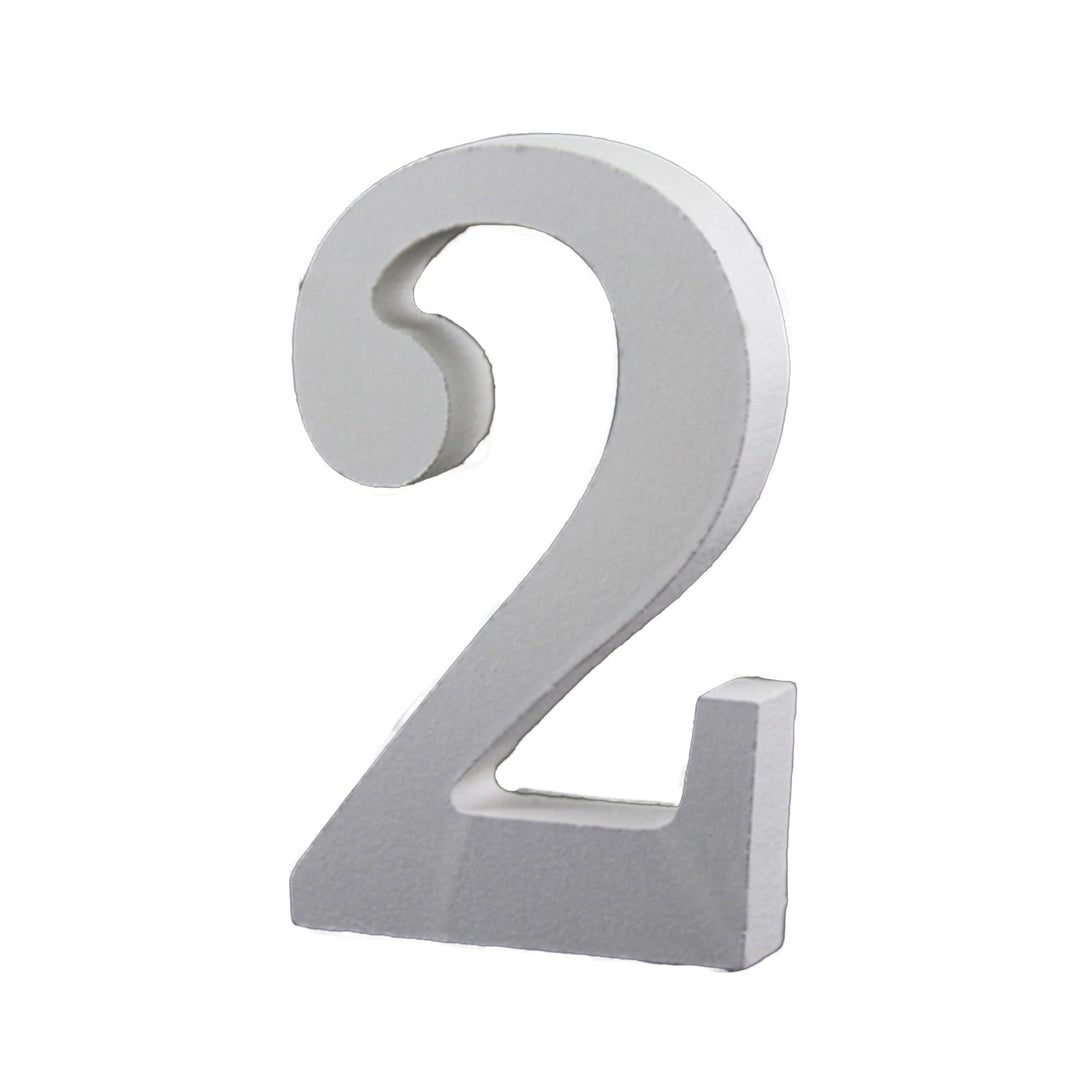 Small Wooden Numbers for DIY Crafts, Home Wall Decor, 3.5 inches, 1 Piece,   12-Pack