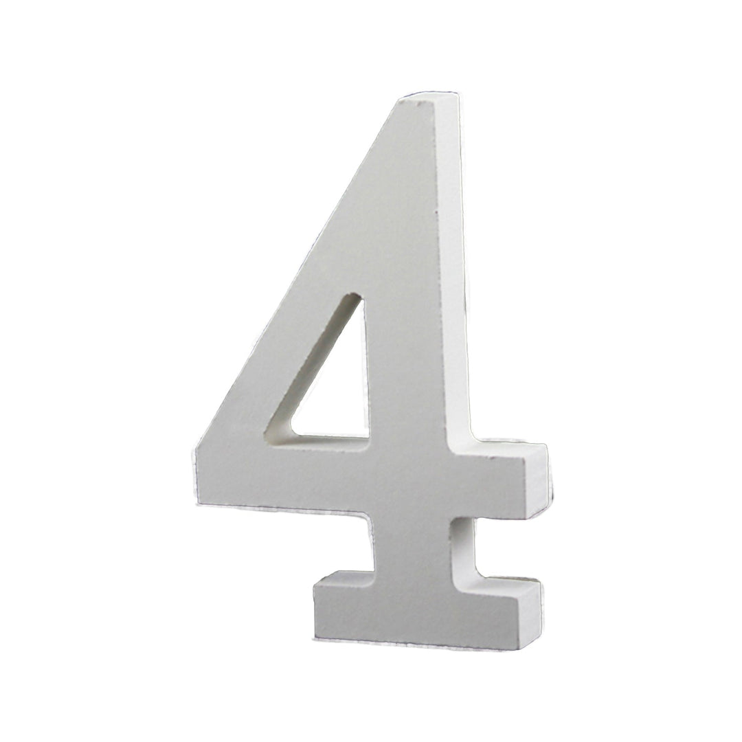 Small Wooden Numbers for DIY Crafts, Home Wall Decor, 3.5 inches, 1 Piece,   12-Pack