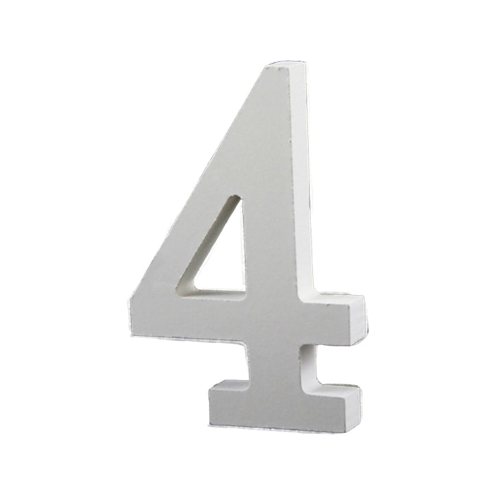 Small Wooden Numbers for DIY Crafts, Home Wall Decor, 3.5 inches, 1 Piece,   12-Pack